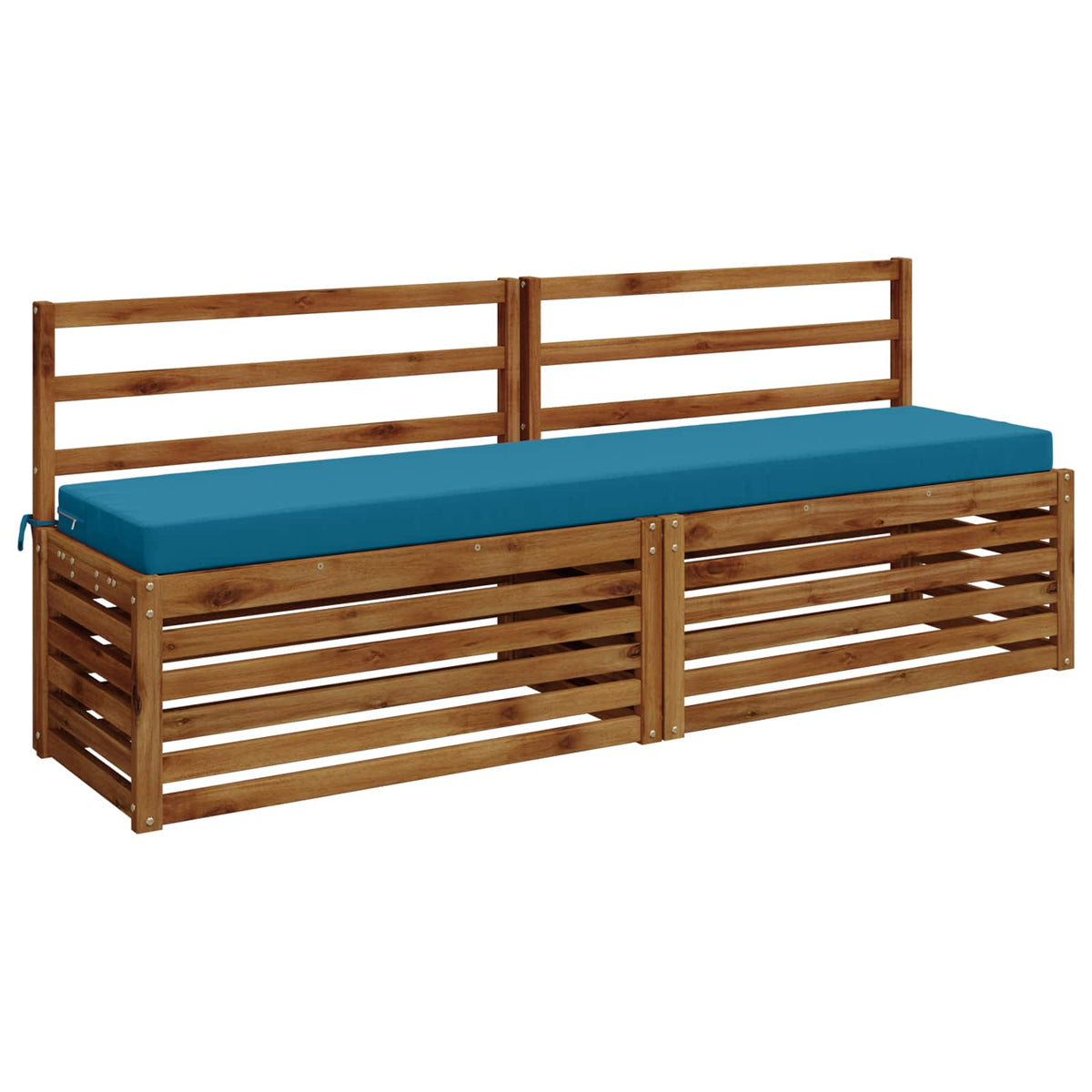 Bench Cushion SOEST 100% Polyester Light Blue 180 x 40 x 8 cm