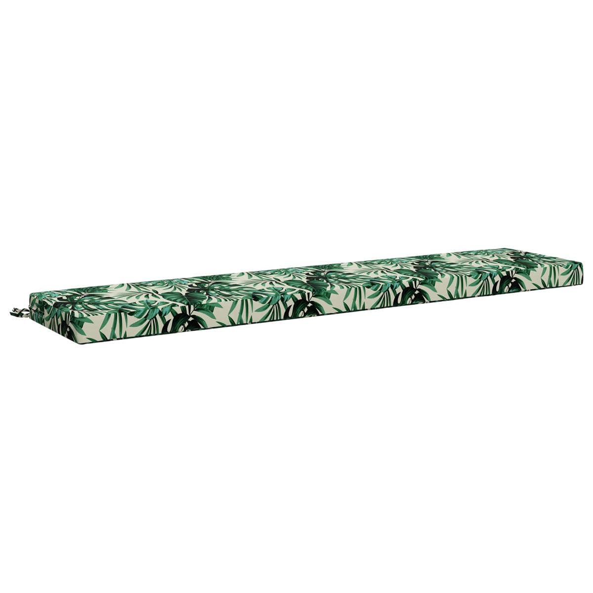 Bench Cushion SOEST 100% Polyester Leaf Pattern 180 x 40 x 8 cm