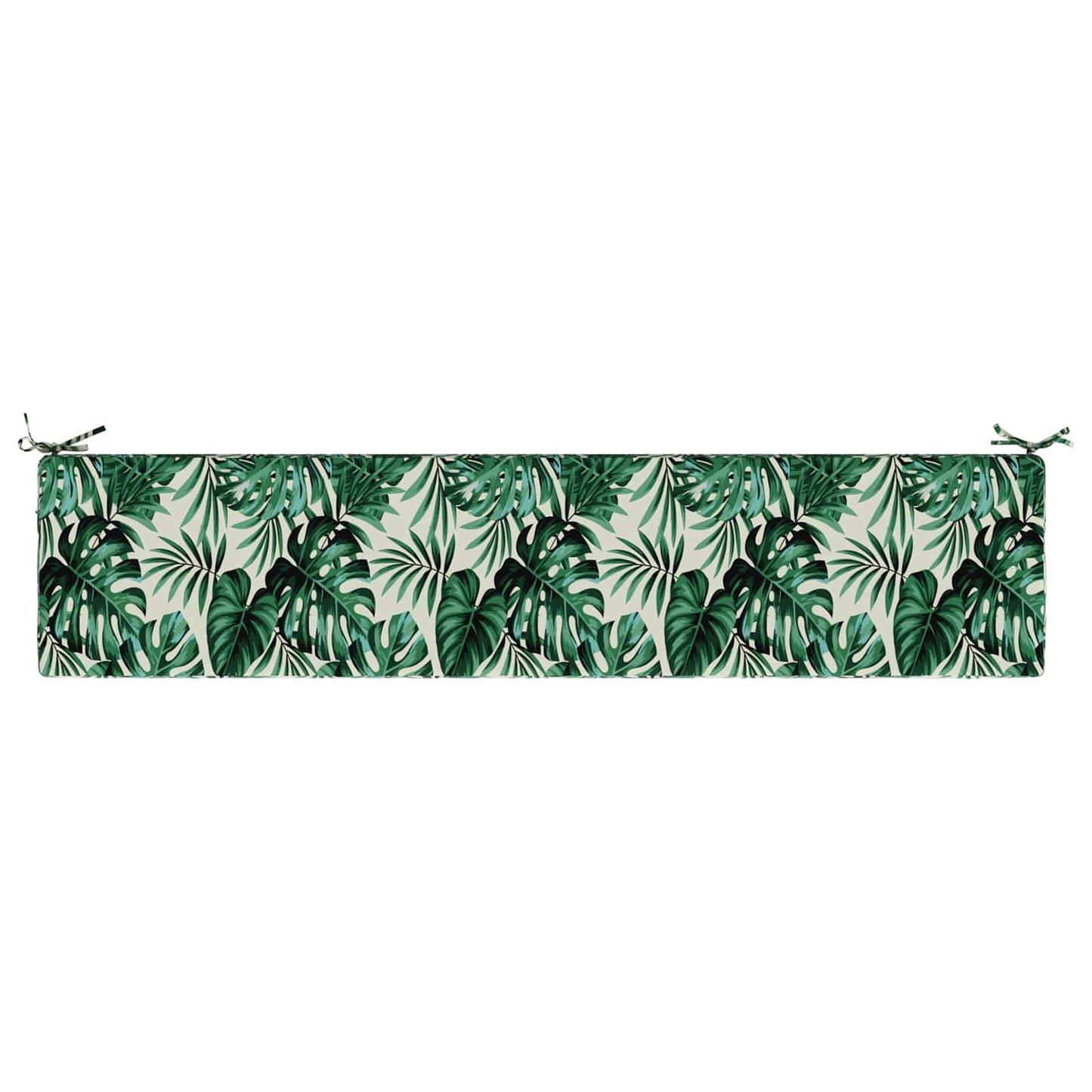 Bench Cushion SOEST 100% Polyester Leaf Pattern 180 x 40 x 8 cm