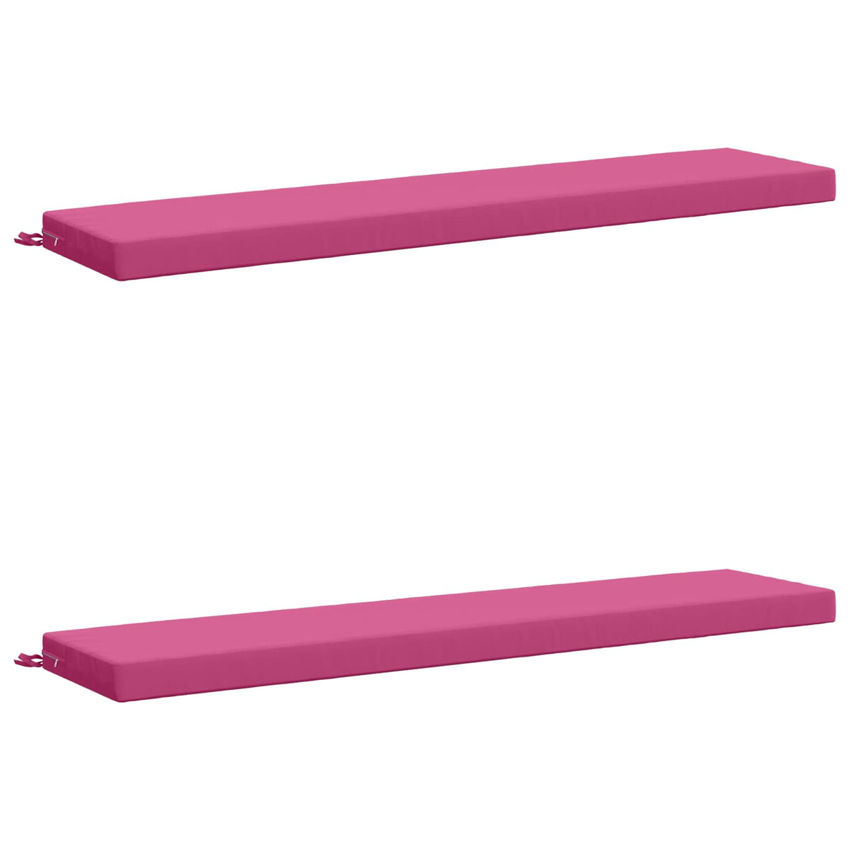 2-Piece Bench Cushions SOEST 2 pcs 100% Polyester Pink