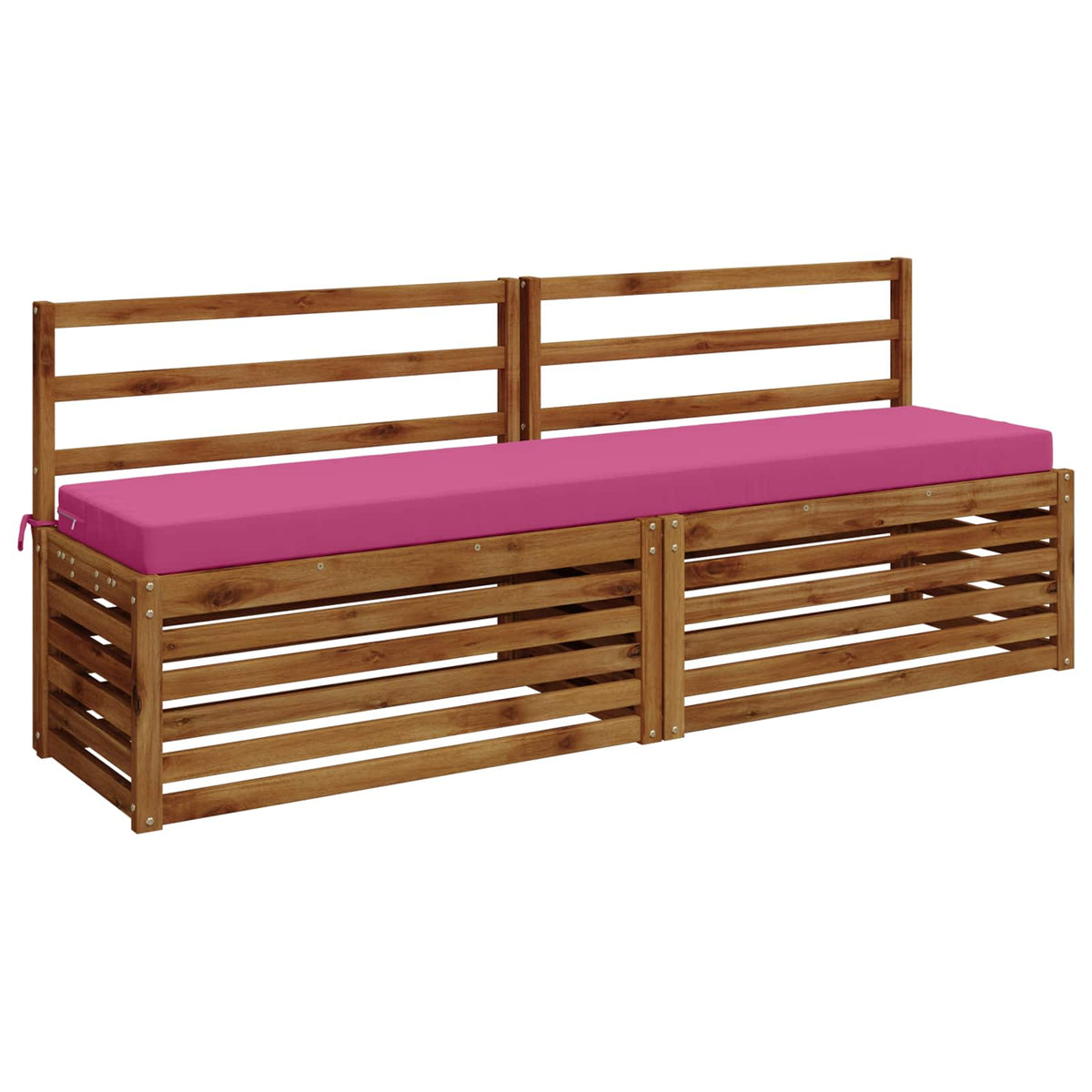 Bench Cushions SOEST 2 pcs 100% Polyester Pink 180 x 40 x 8 cm