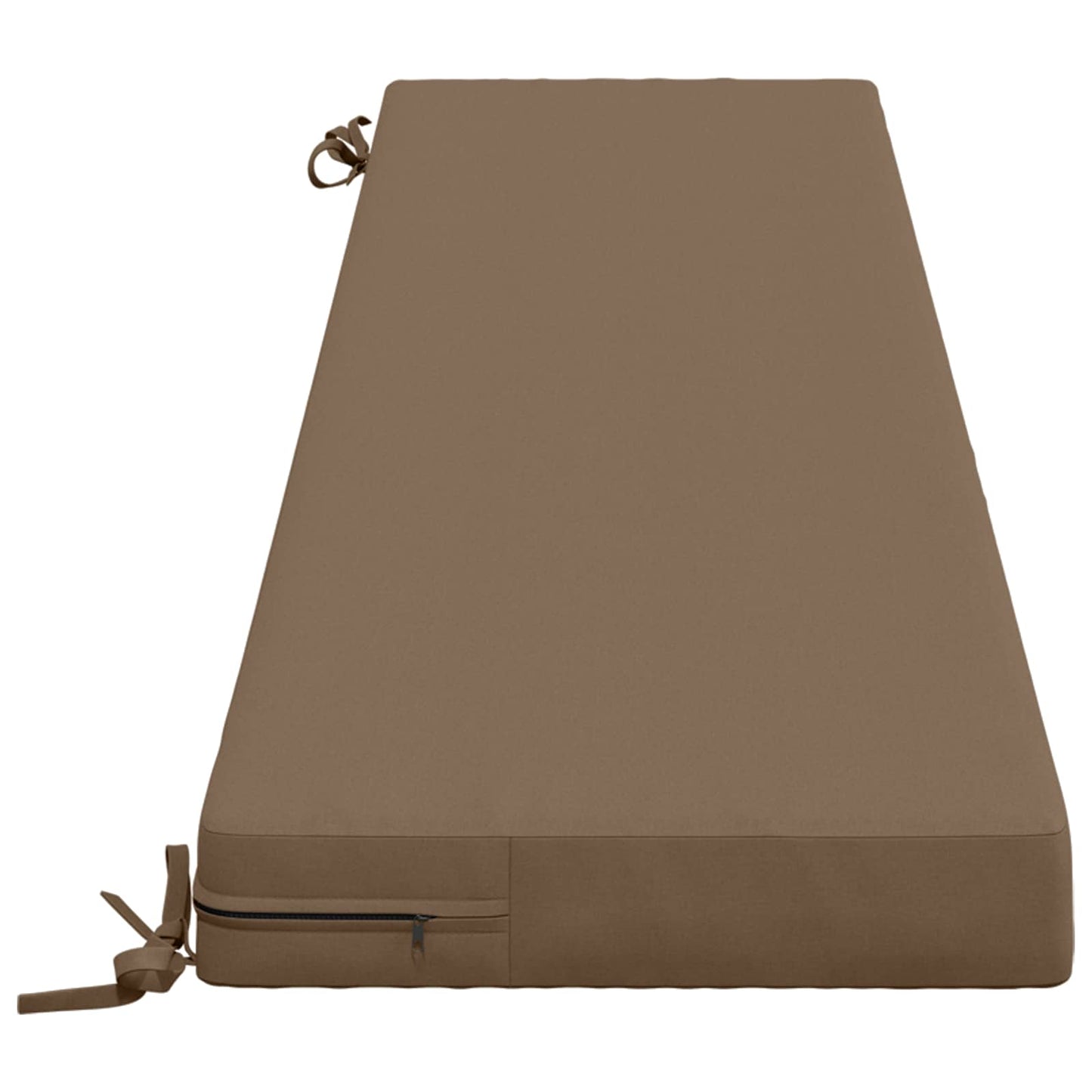 Bench Cushion SOEST 100% Polyester Taupe 200 x 40 x 8 cm