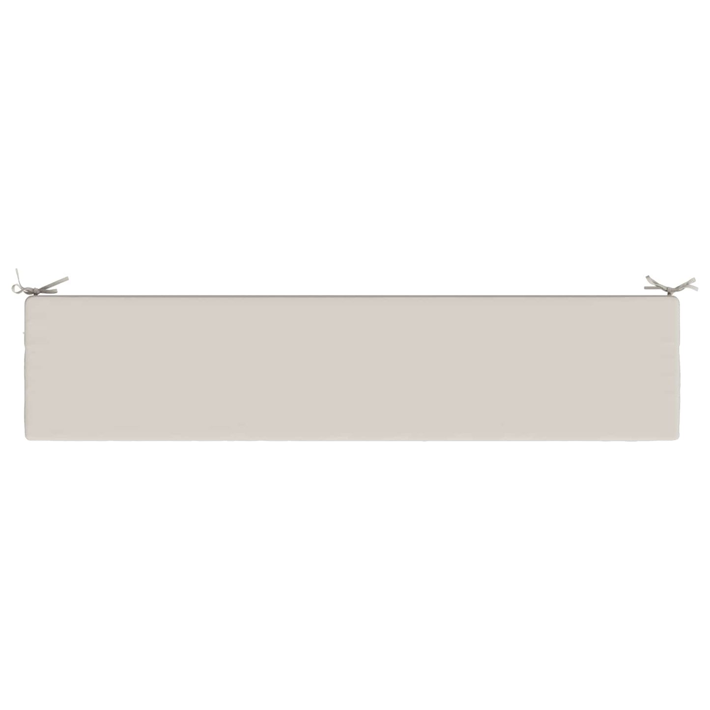 Bench Cushion SOEST 100% Polyester White 200 x 40 x 8 cm