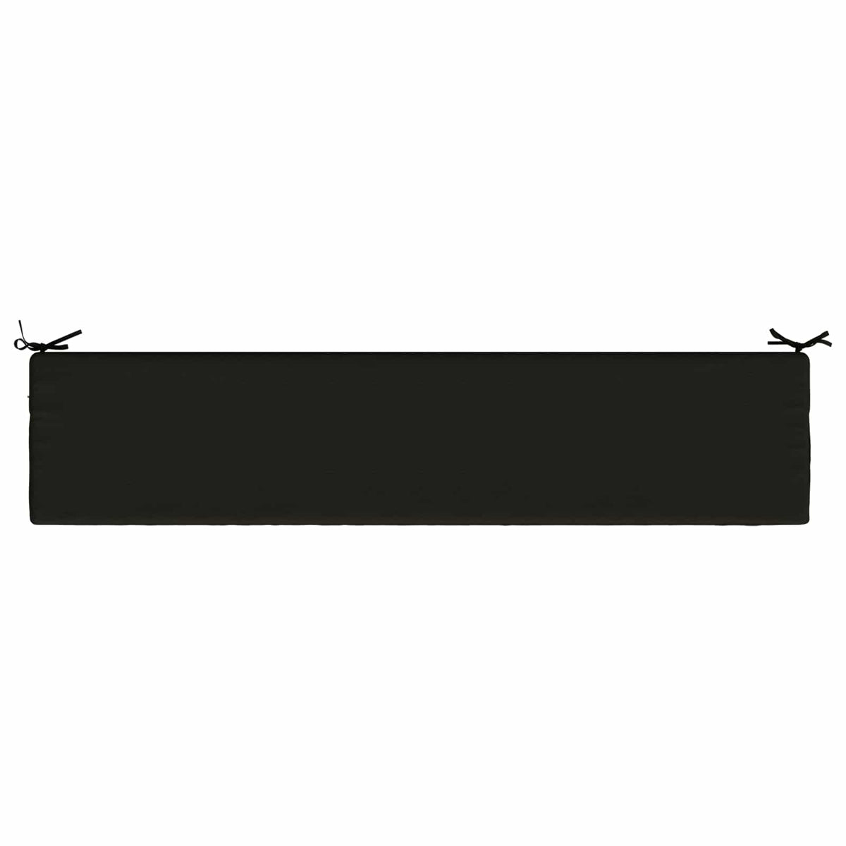 Bench Cushion SOEST 100% Polyester Black 200 x 40 x 8 cm