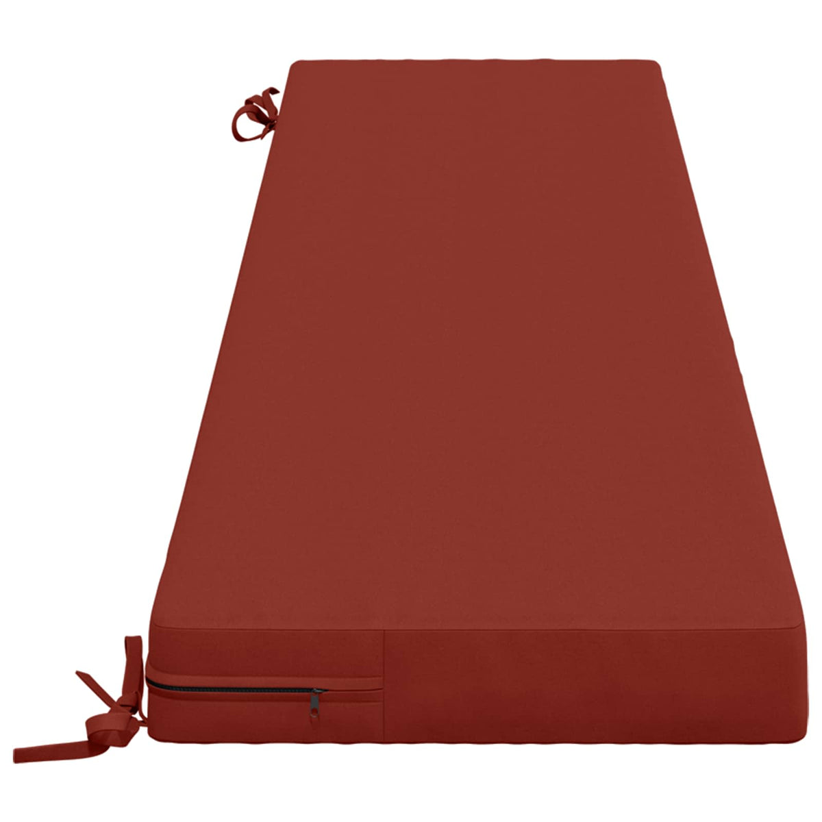 Bench Cushion SOEST 100% Polyester Red 200 x 40 x 8 cm