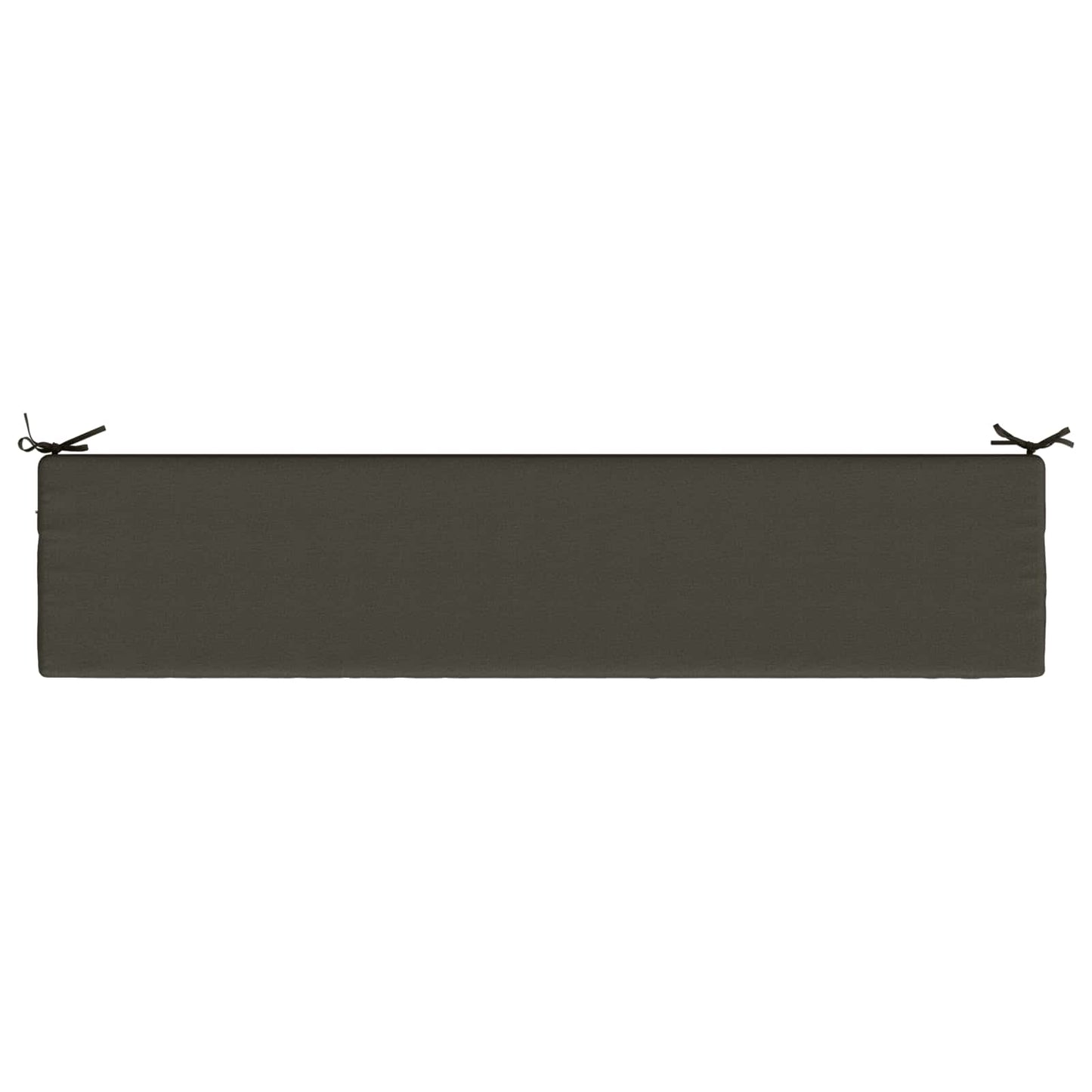 Bench Cushion SOEST 100% Polyester Anthracite 200 x 40 x 8 cm