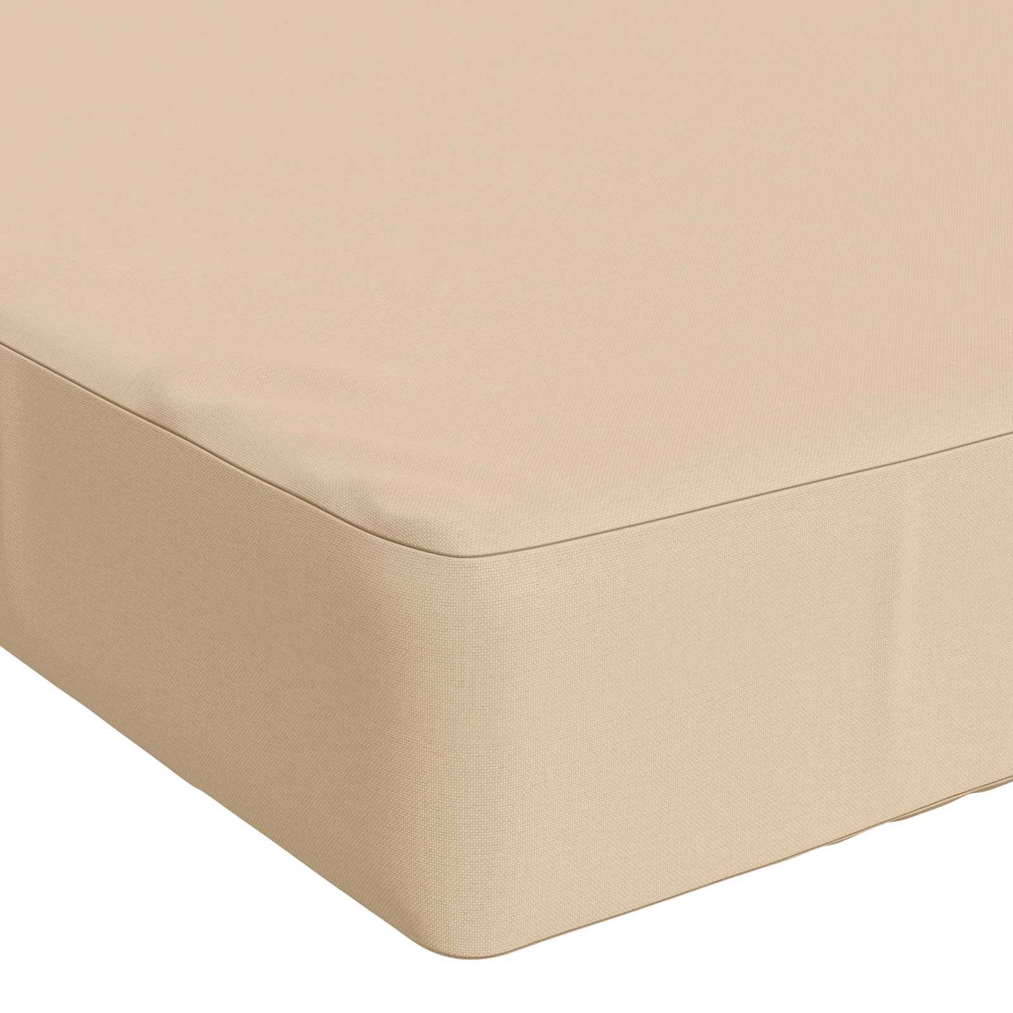 Bench Cushion SOEST 100% Polyester Cream 200 x 40 x 8 cm