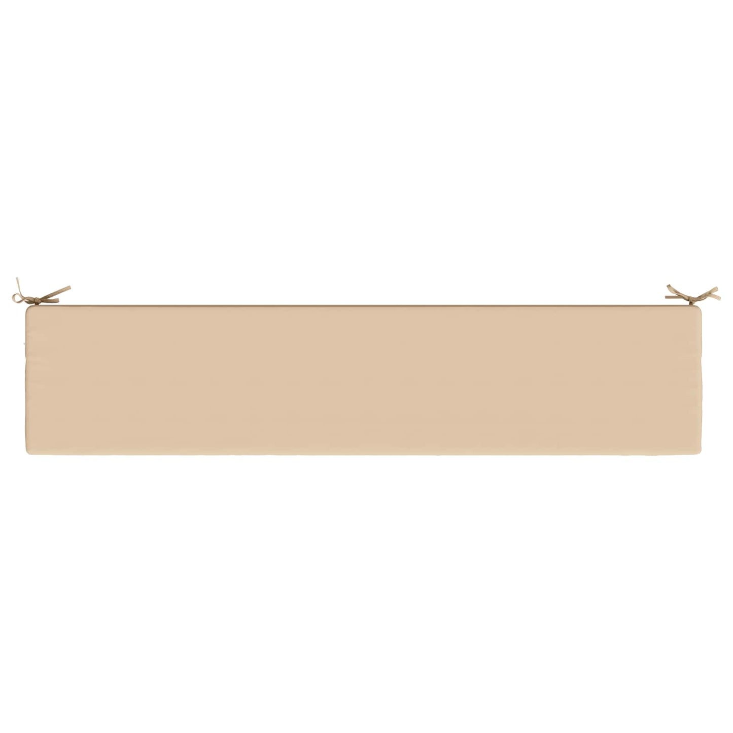 Bench Cushion SOEST 100% Polyester Cream 200 x 40 x 8 cm