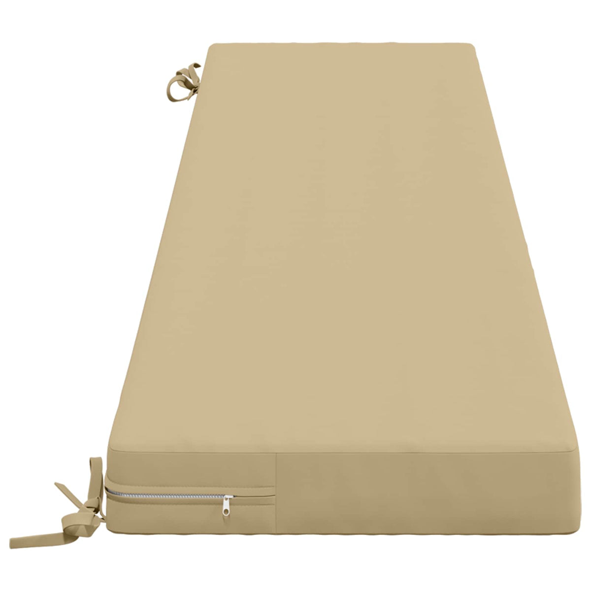 Bench Cushion SOEST 100% Polyester Beige 200 x 40 x 8 cm