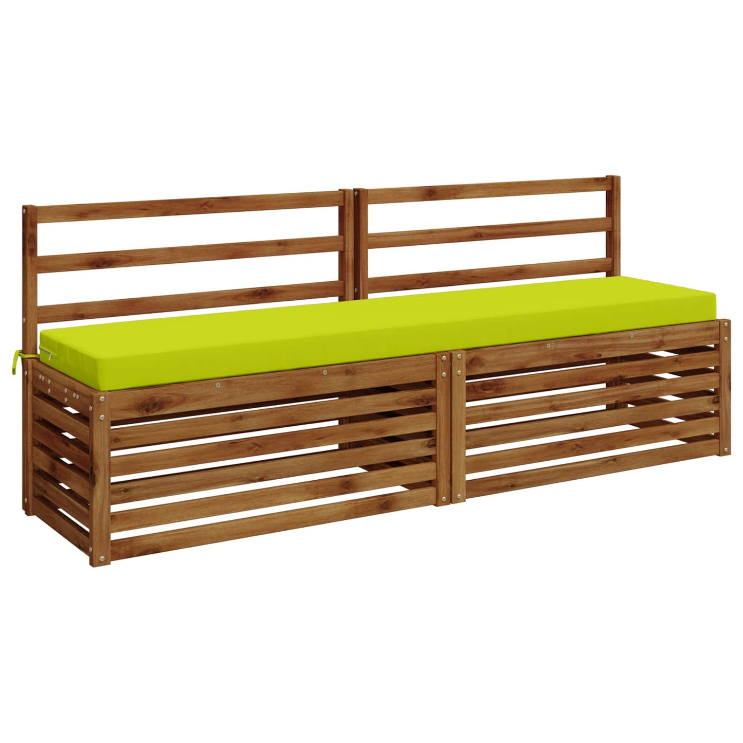 Bench Cushion SOEST 100% Polyester Bright Green 200 x 40 x 8 cm