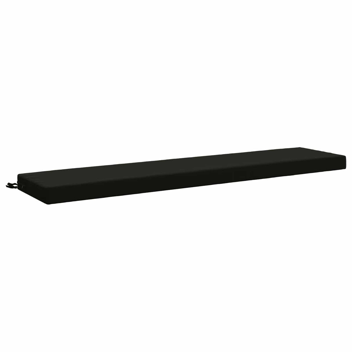 Bench Cushion SOEST 100% Polyester Black 200 x 40 x 8 cm