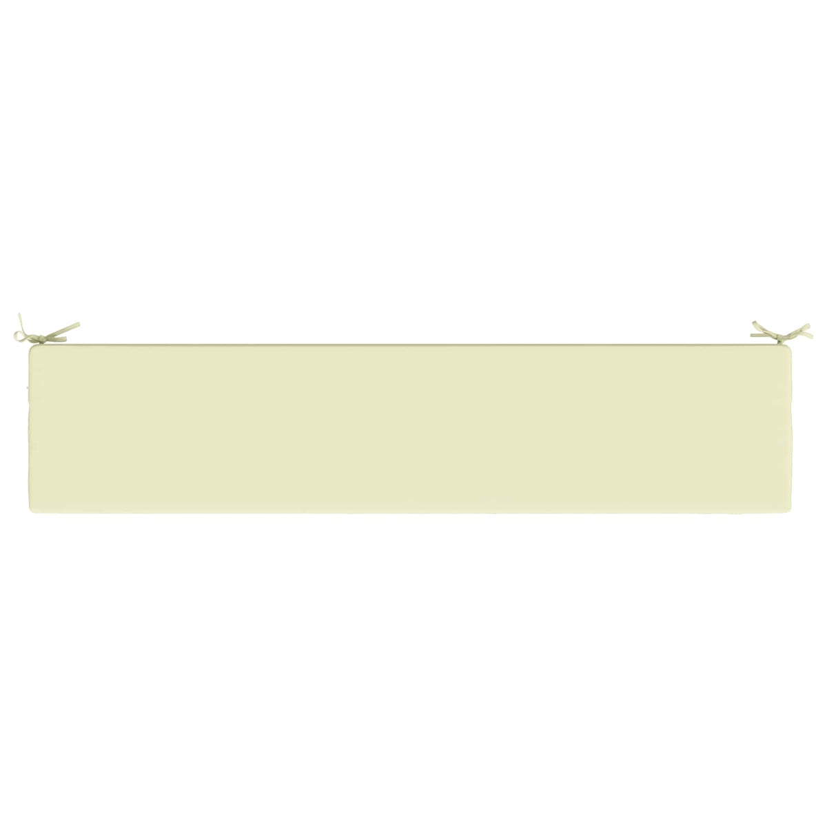 Bench Cushion SOEST 100% Polyester Cream 200 x 40 x 8 cm