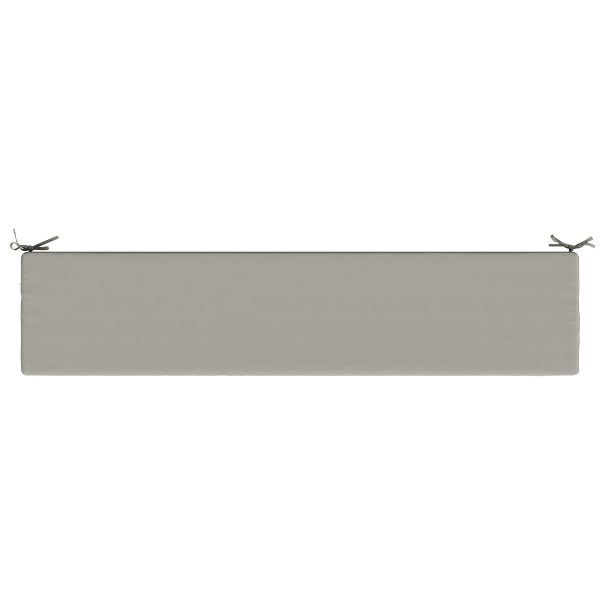 Bench Cushion SOEST 100% Polyester Grey 200 x 40 x 8 cm