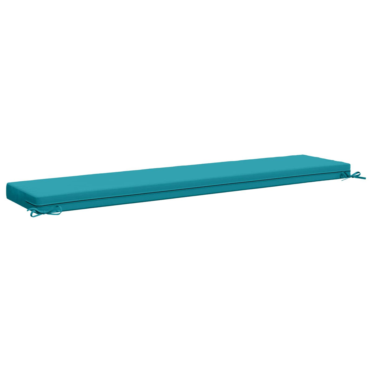 Bench Cushion SOEST 100% Polyester Turquoise 200 x 40 x 8 cm