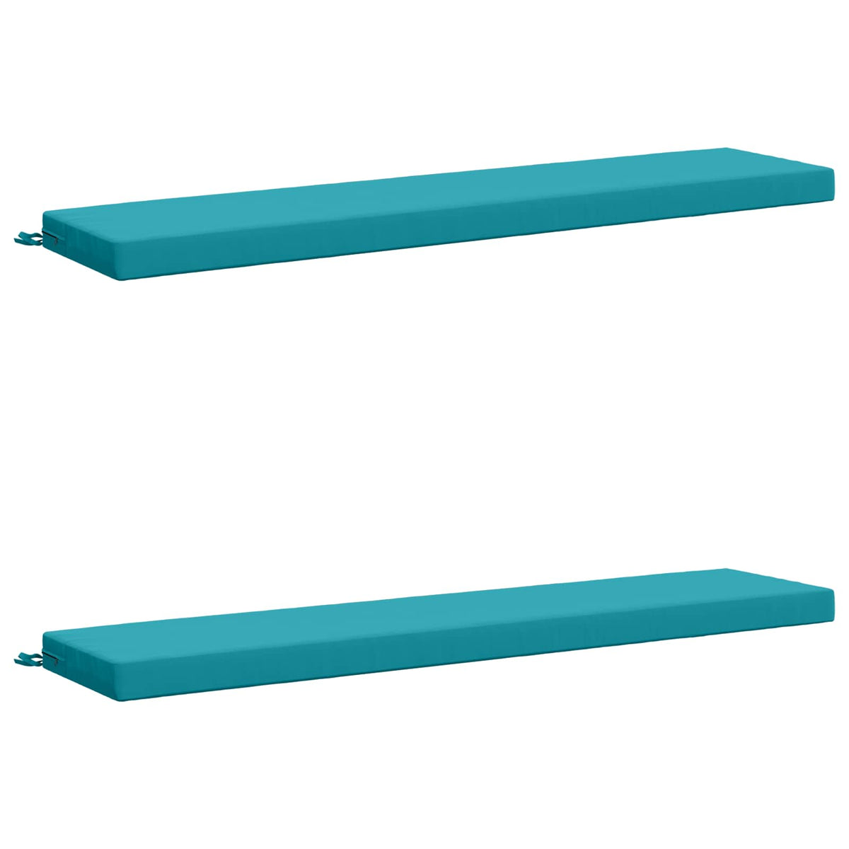 Bench Cushions SOEST 2 pcs 100% Polyester Turquoise