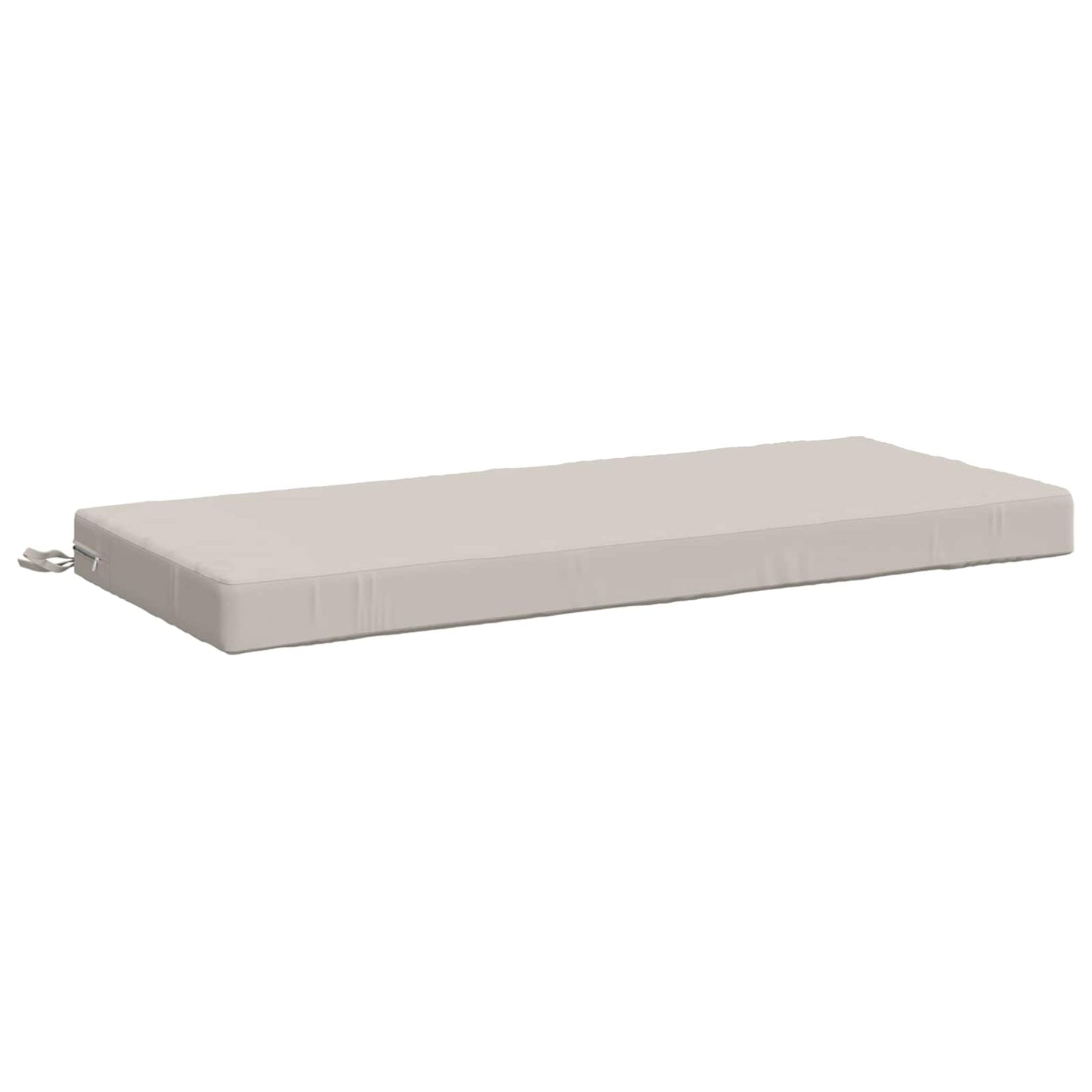Bench Cushion SOEST 100% Polyester White 110 x 50 x 8 cm