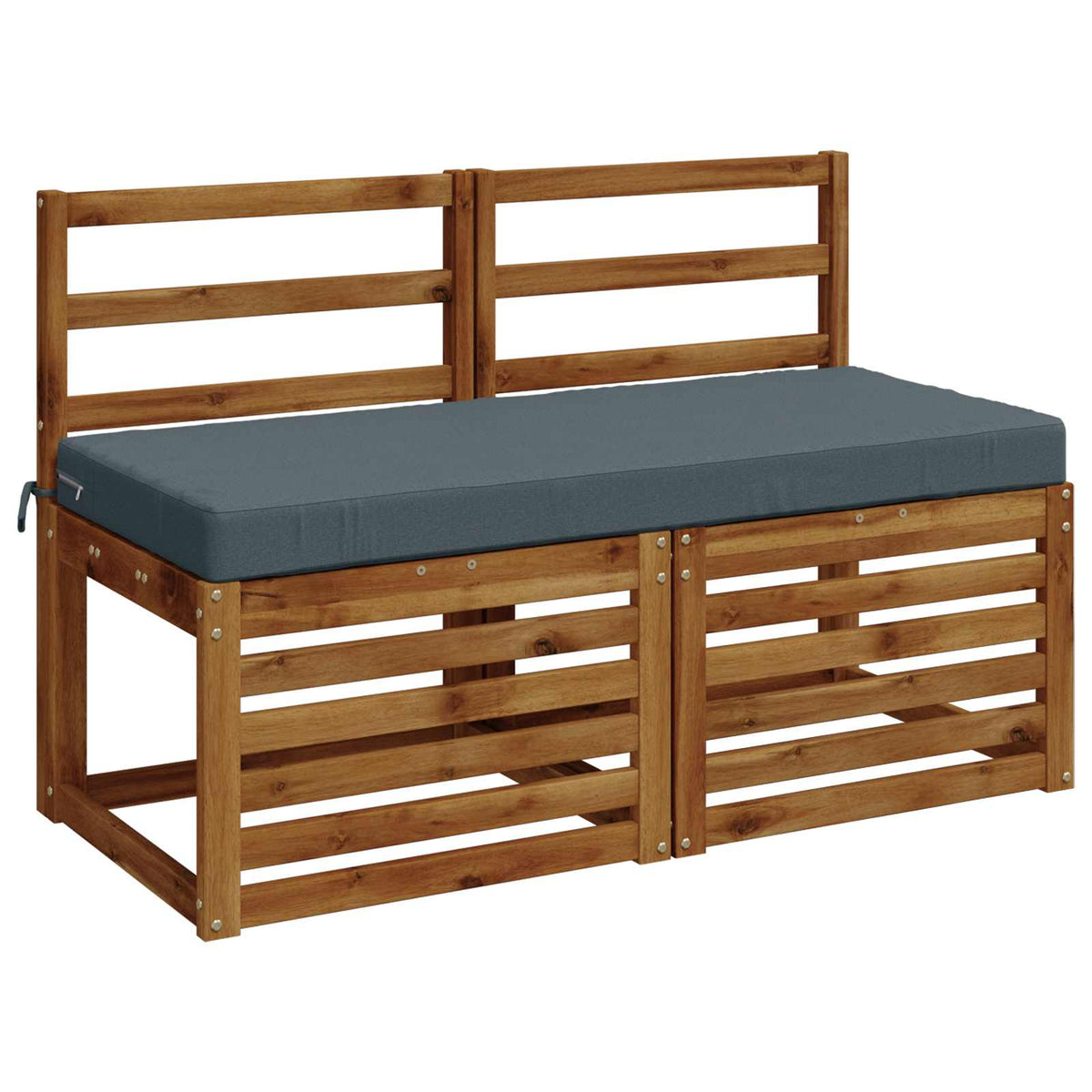 Bench Cushion SOEST 100% Polyester Blue 110 x 50 x 8 cm