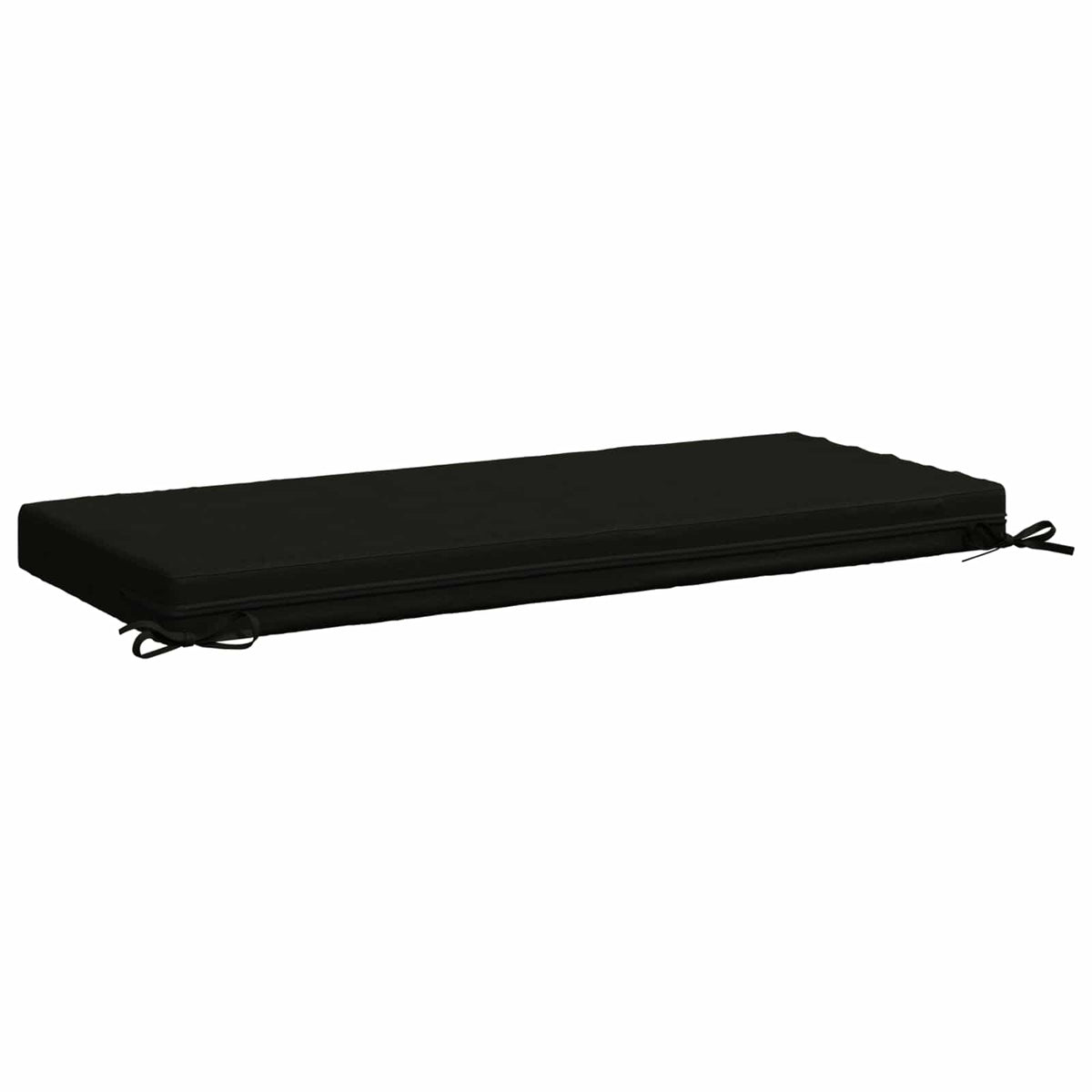 Bench Cushion SOEST 100% Polyester Black 110 x 50 x 8 cm