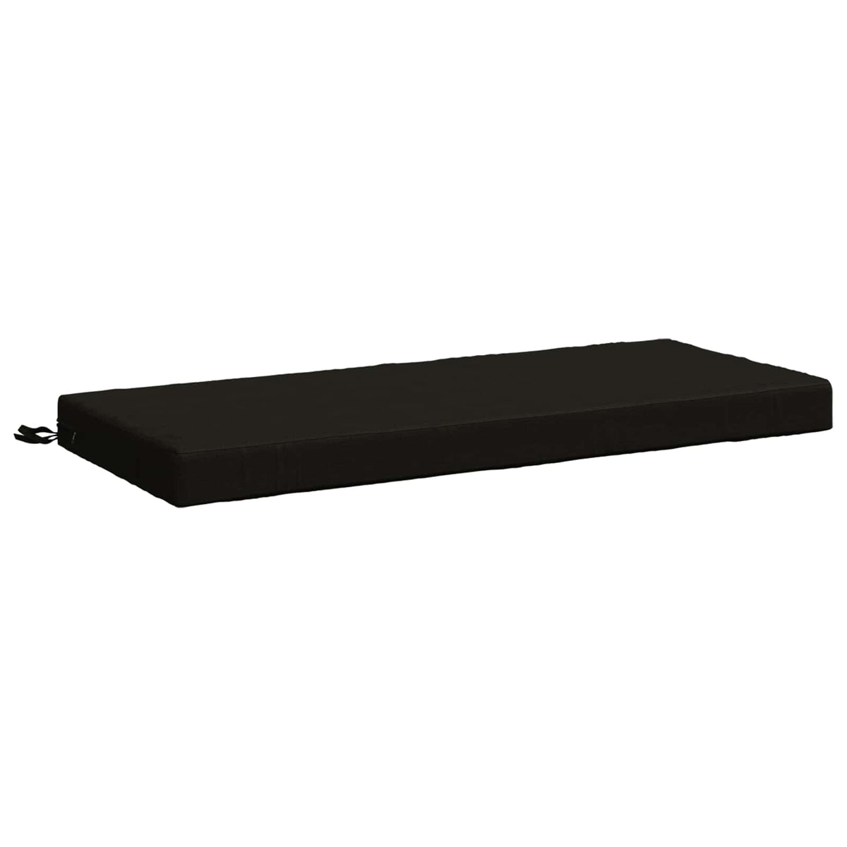 Bench Cushions SOEST 2 pcs 100% Polyester Black 110 x 50 x 8 cm