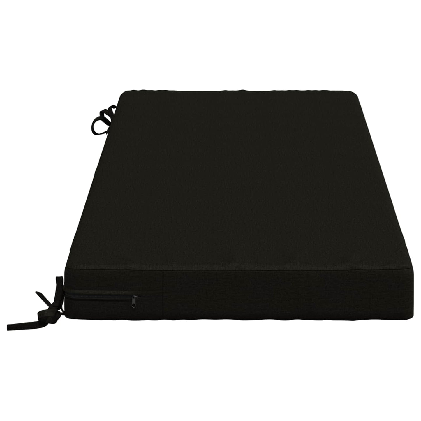 2-Piece Bench Cushions SOEST 2 pcs 100% Polyester Black