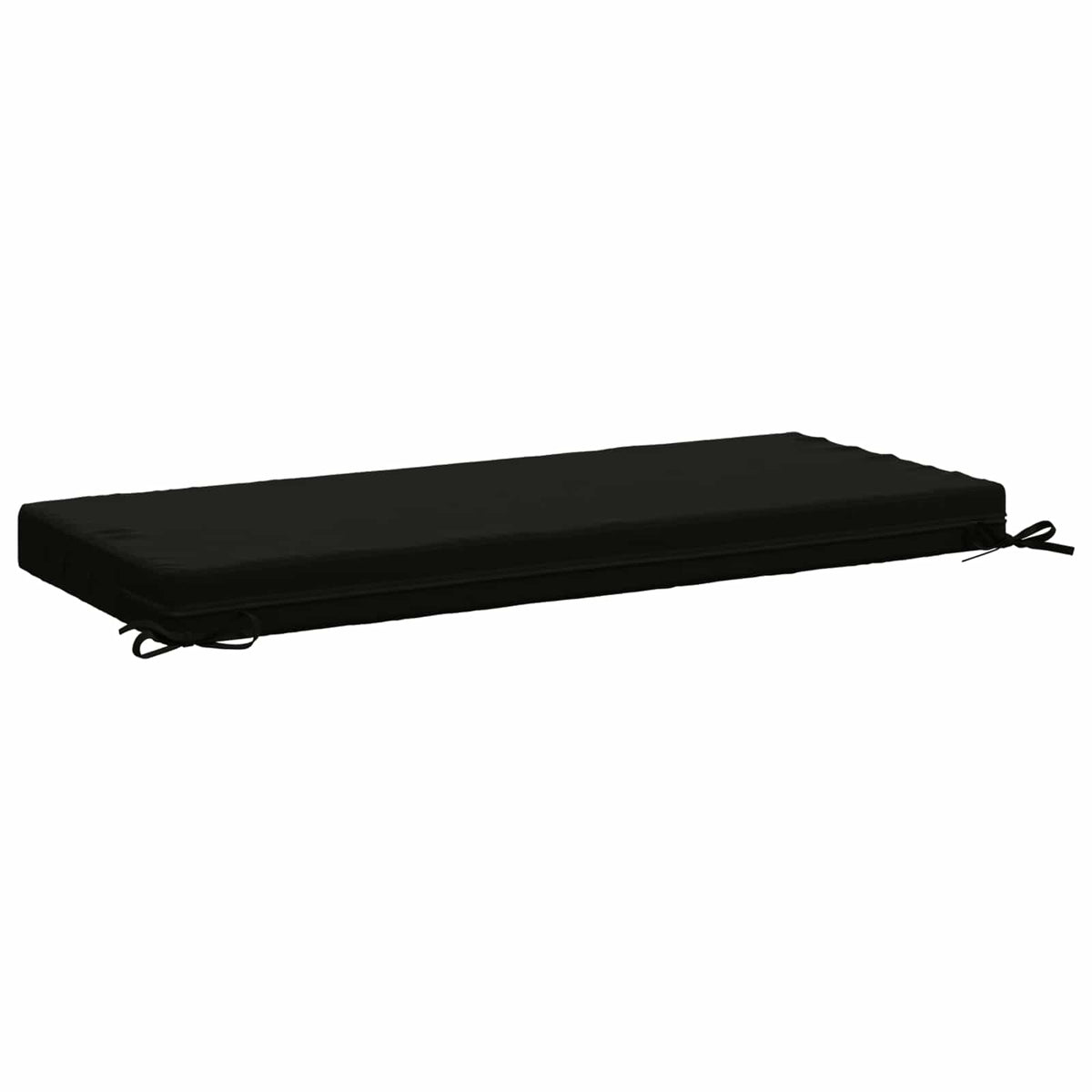 Bench Cushion SOEST 100% Polyester Black 110 x 50 x 8 cm