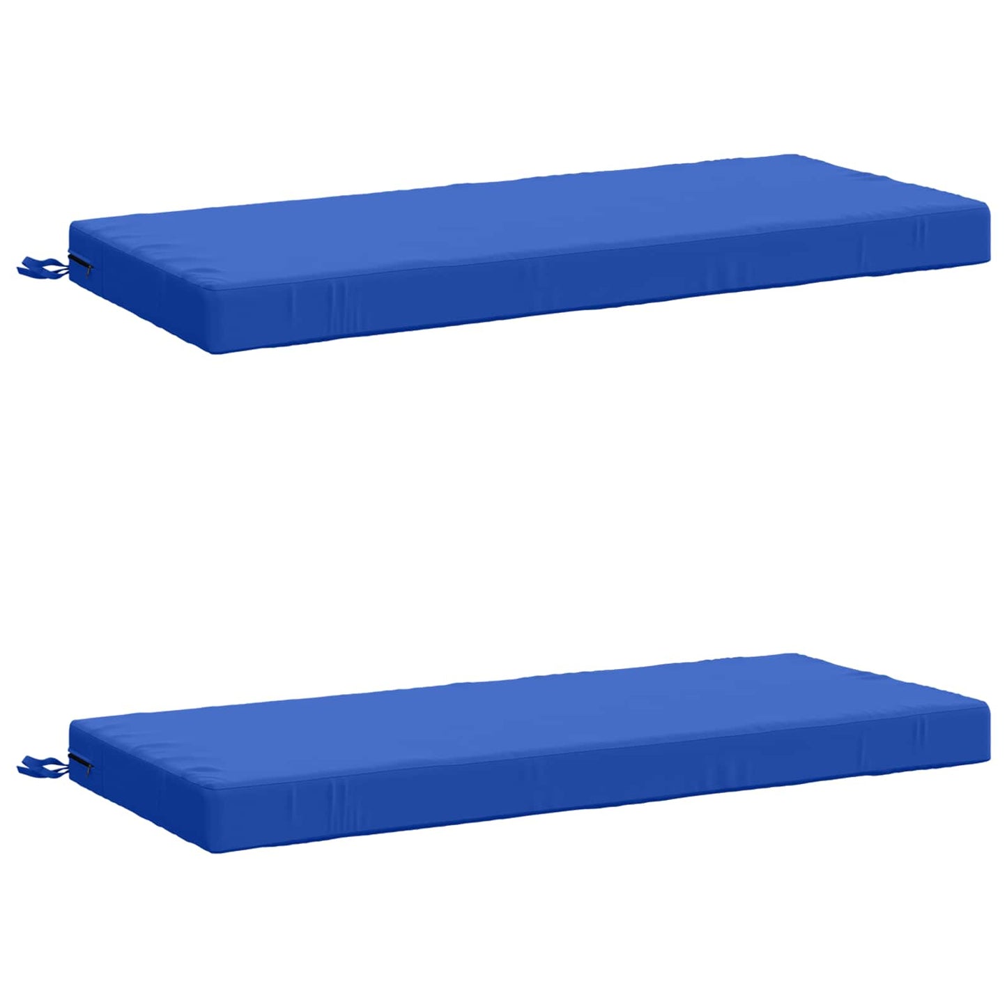 2-Piece Bench Cushions SOEST 2 pcs 100% Polyester Royal Blue