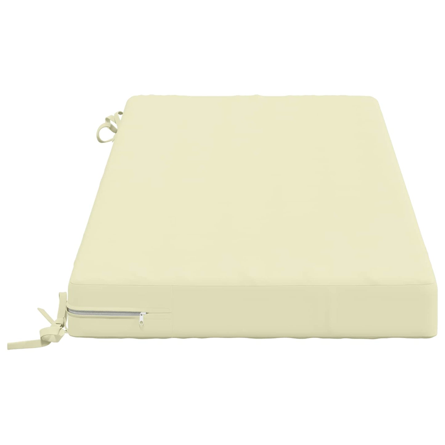 Bench Cushion SOEST 100% Polyester Cream 110 x 50 x 8 cm