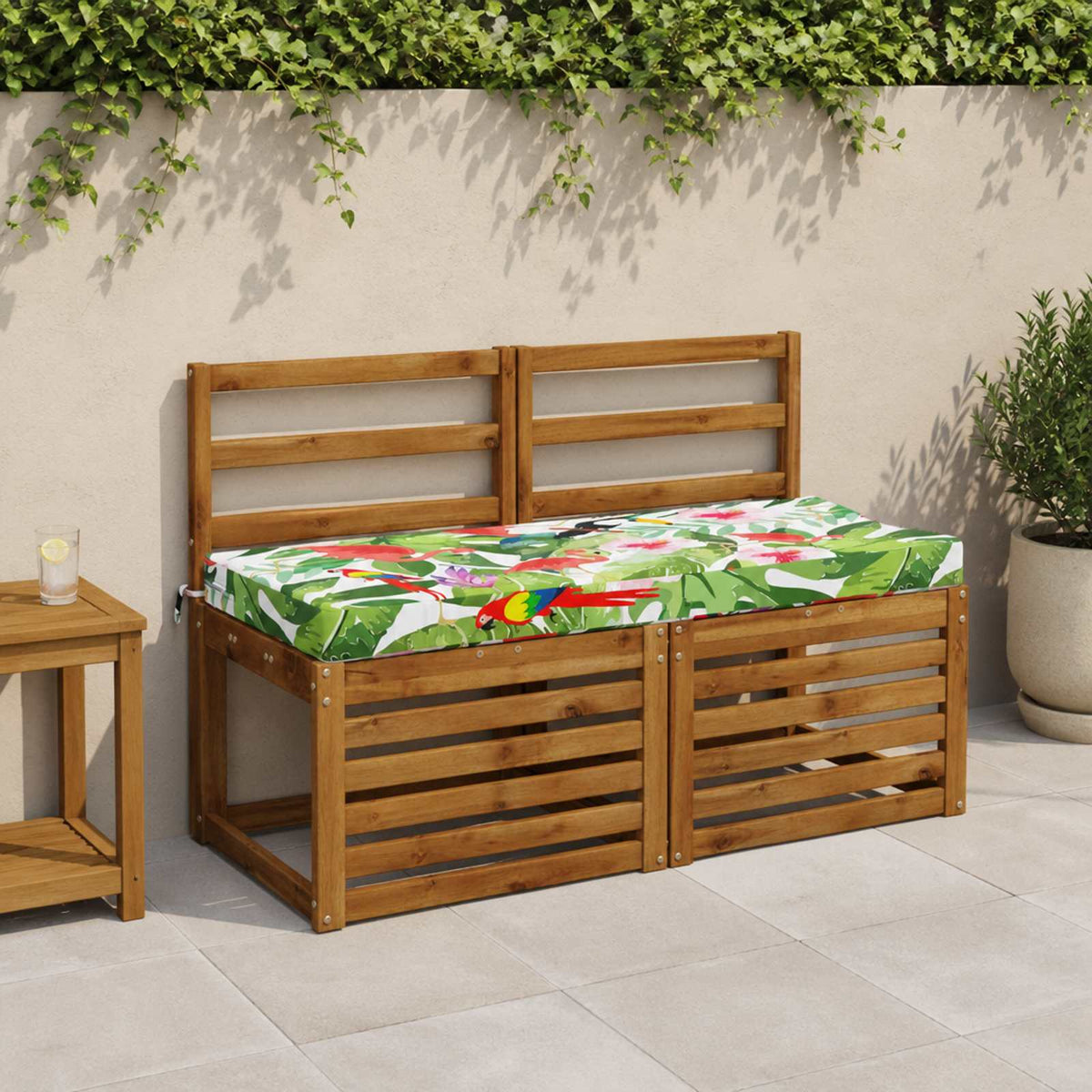 Bench Cushion SOEST 100% Polyester Multicolour 110 x 50 x 8 cm
