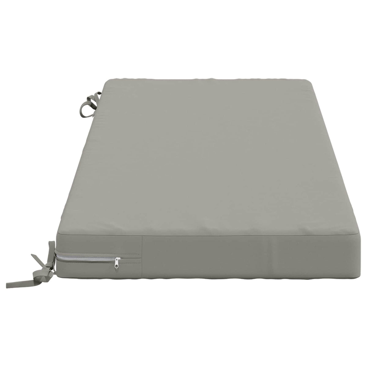 Bench Cushions SOEST 2 pcs 100% Polyester Grey 110 x 50 x 8 cm