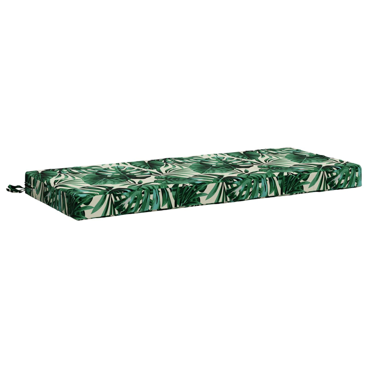 2-Piece Bench Cushions SOEST 100% Polyester Leaf Pattern