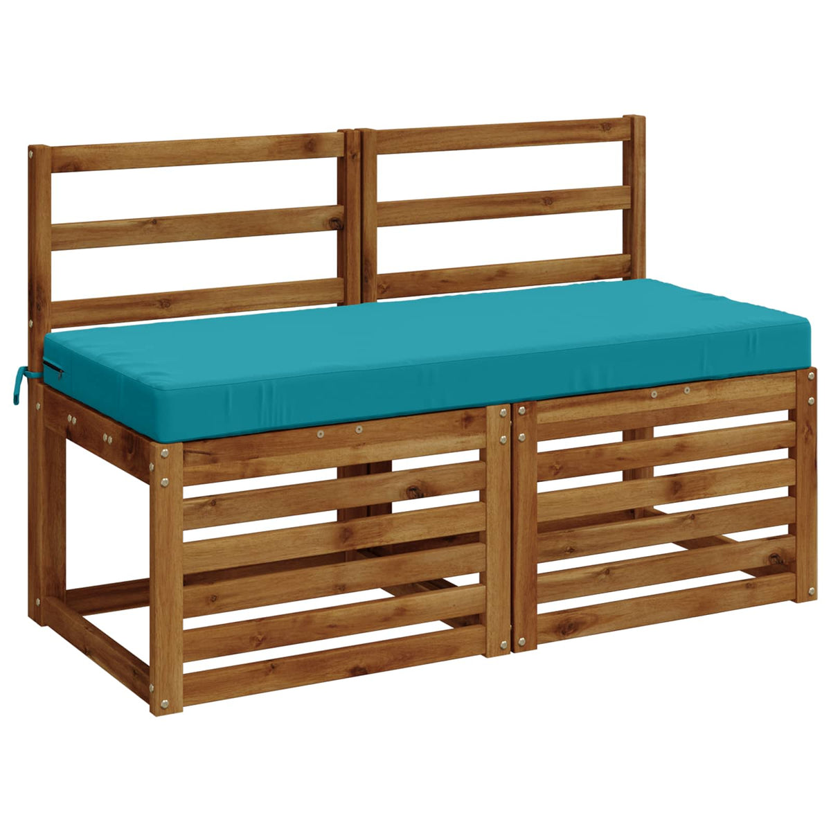 Bench Cushion SOEST 100% Polyester Turquoise 110 x 50 x 8 cm