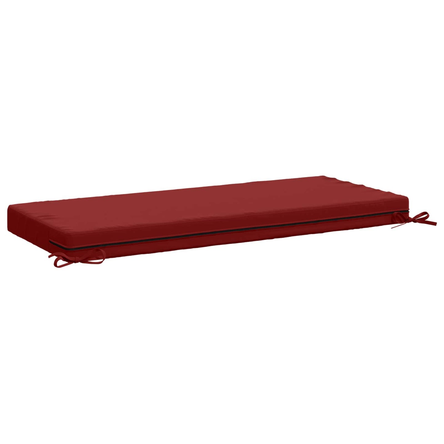 Bench Cushion SOEST 100% Polyester Wine Red 110 x 50 x 8 cm