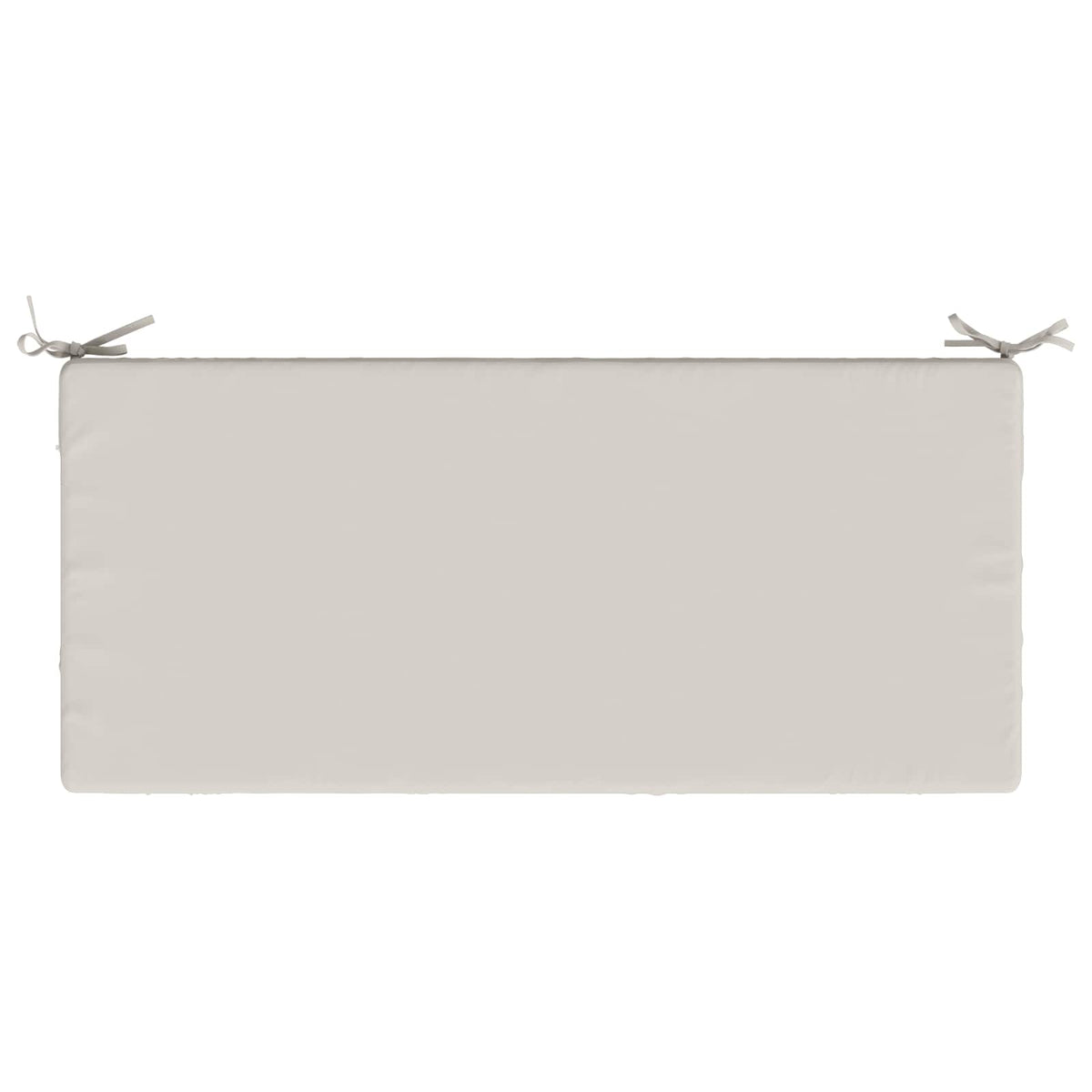 Bench Cushion SOEST 100% Polyester White 120 x 50 x 8 cm