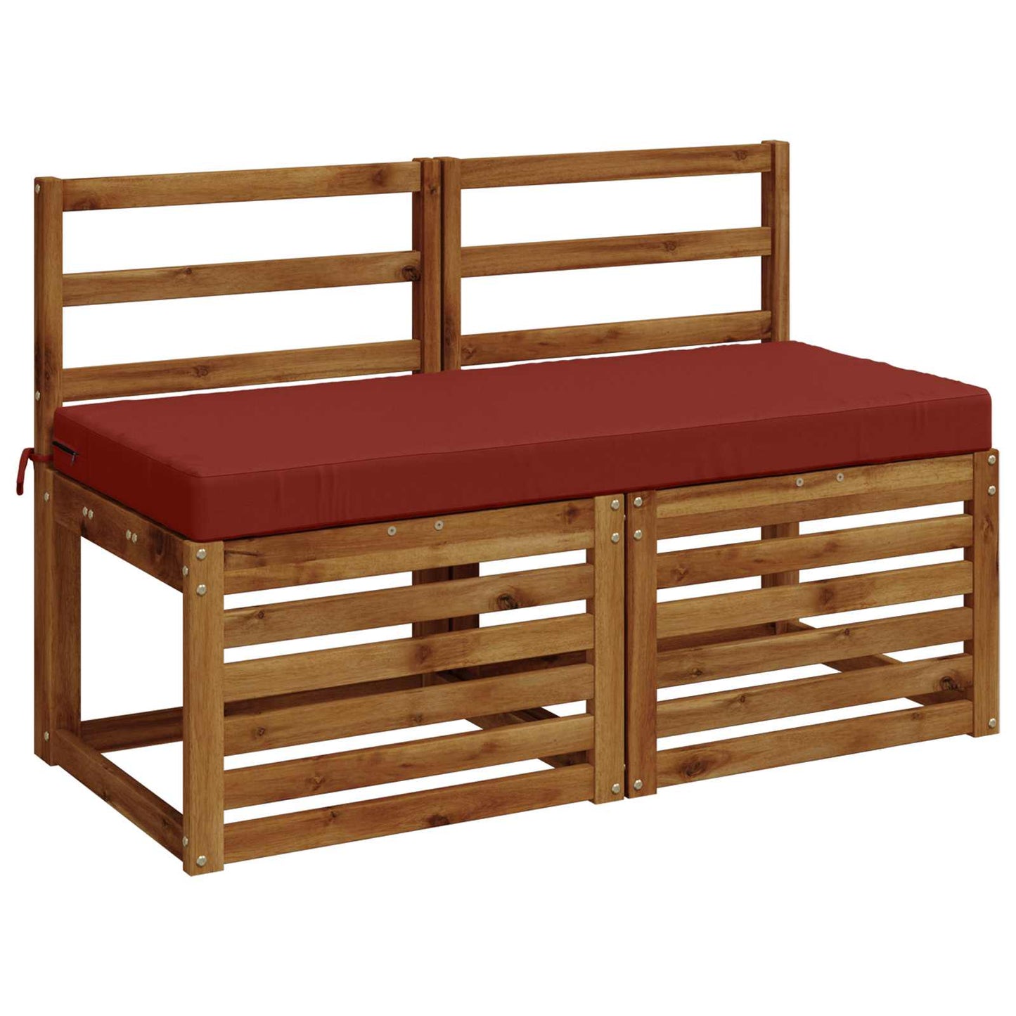 2-Piece Bench Cushions SOEST 2 pcs 100% Polyester Red