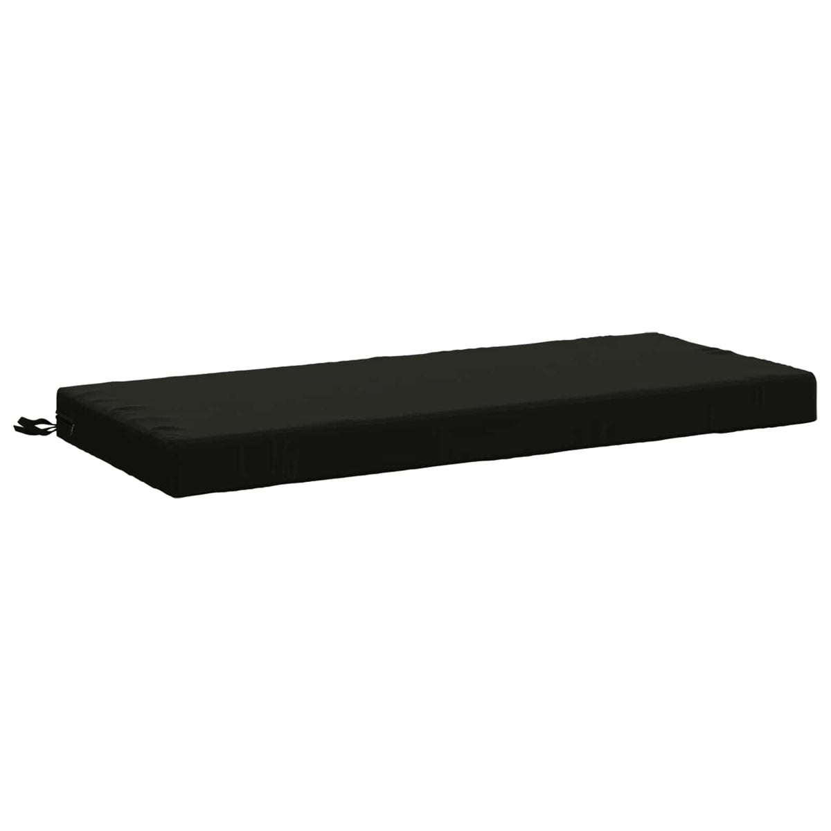 Bench Cushion SOEST 100% Polyester Black 120 x 50 x 8 cm