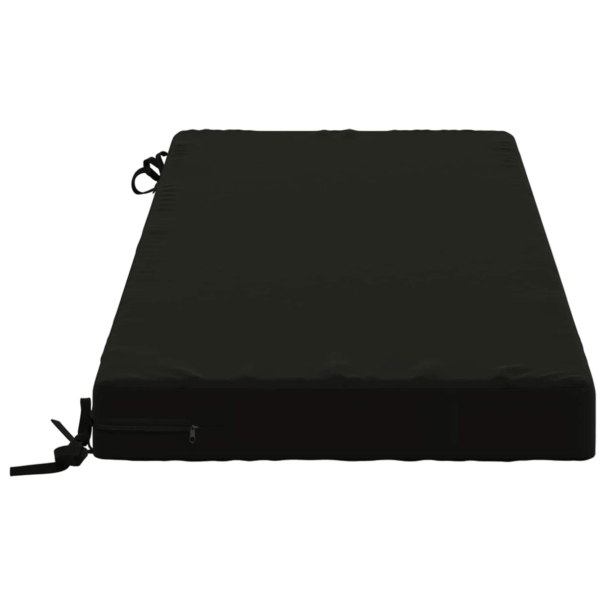 Bench Cushion SOEST 100% Polyester Black 120 x 50 x 8 cm