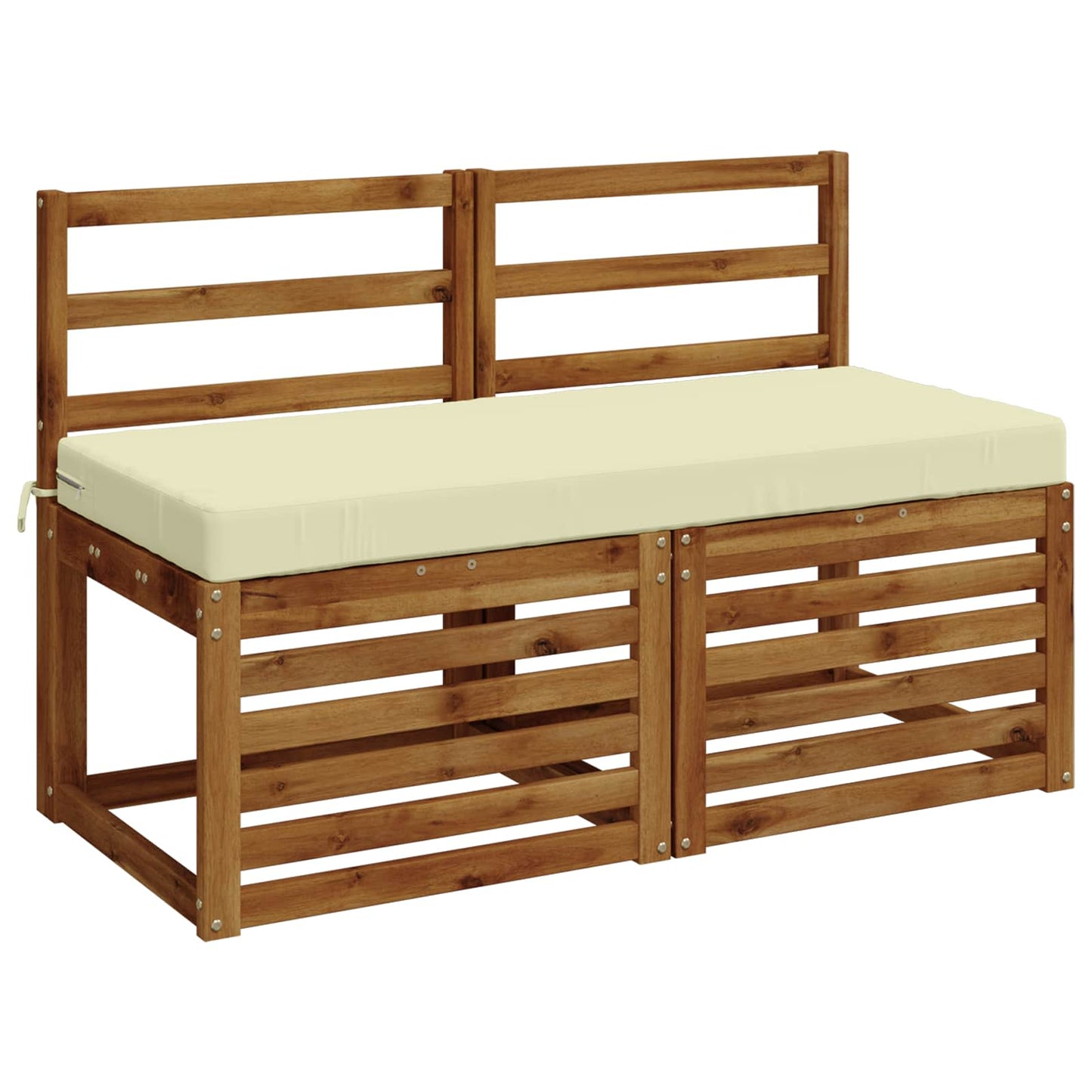 Bench Cushion SOEST 100% Polyester Cream 120 x 50 x 8 cm