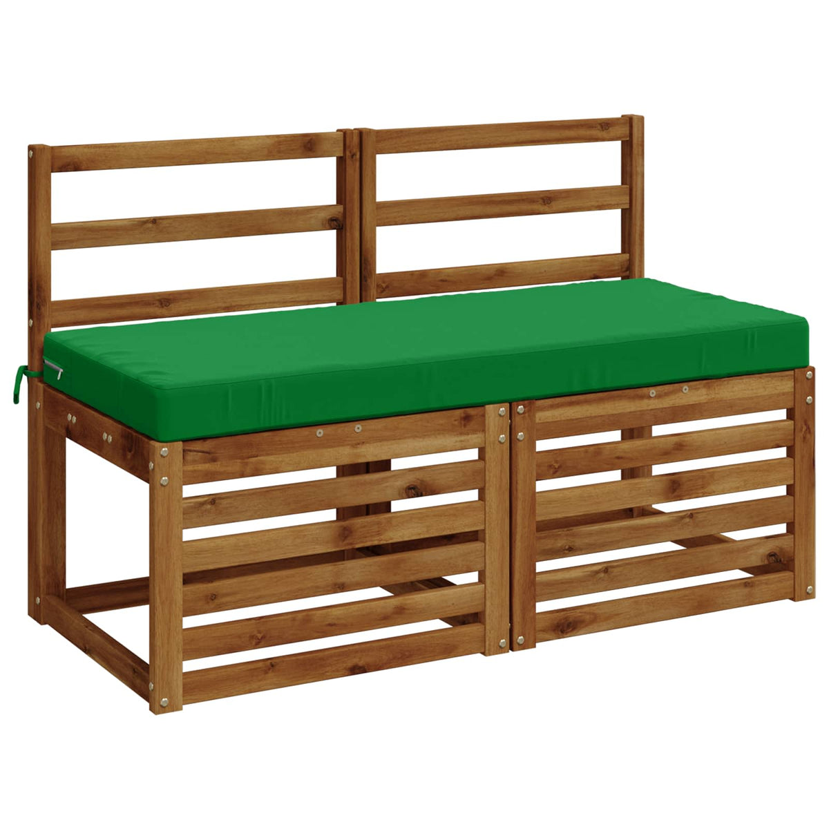 Bench Cushion SOEST 100% Polyester Green 120 x 50 x 8 cm