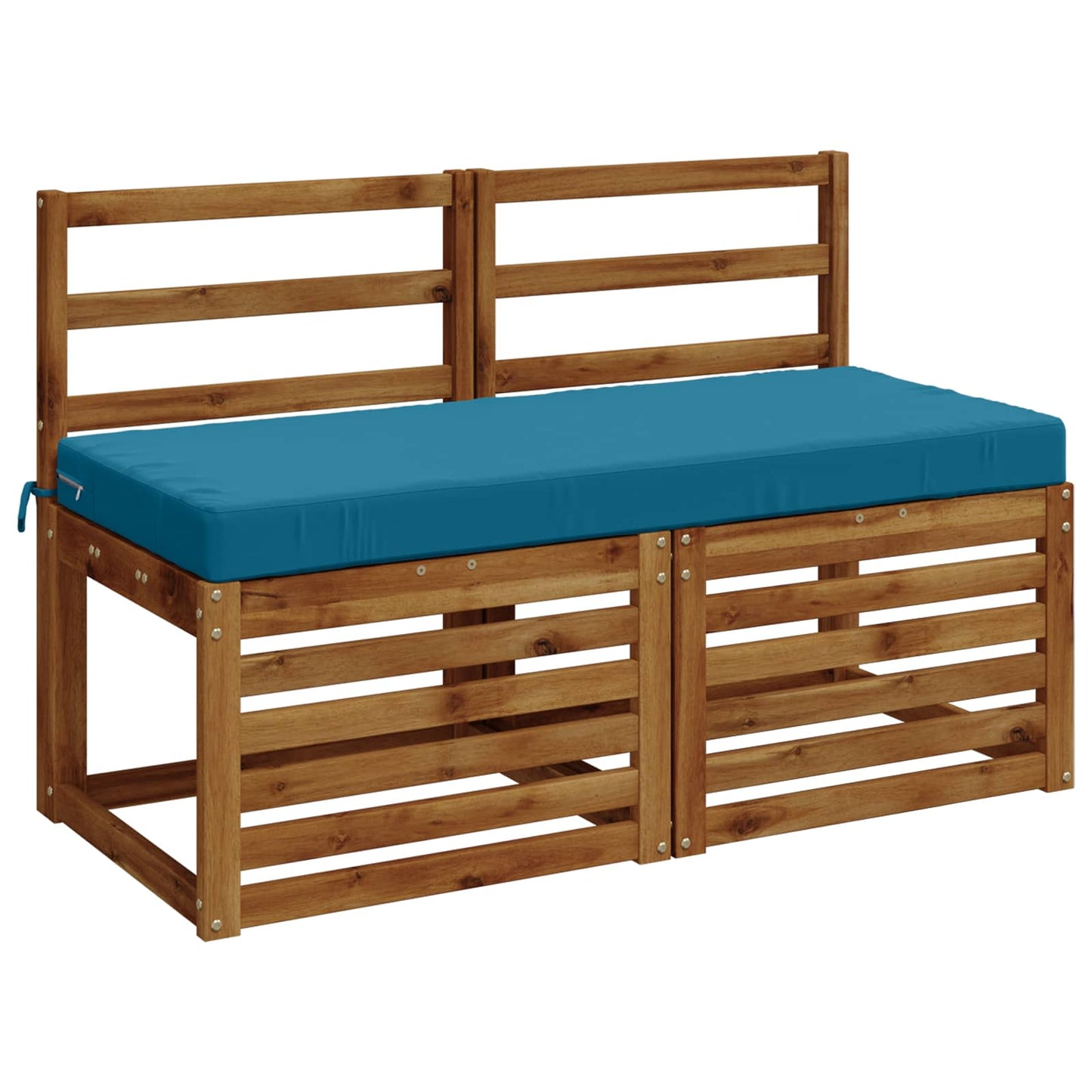 Bench Cushion SOEST 100% Polyester Light Blue 120 x 50 x 8 cm