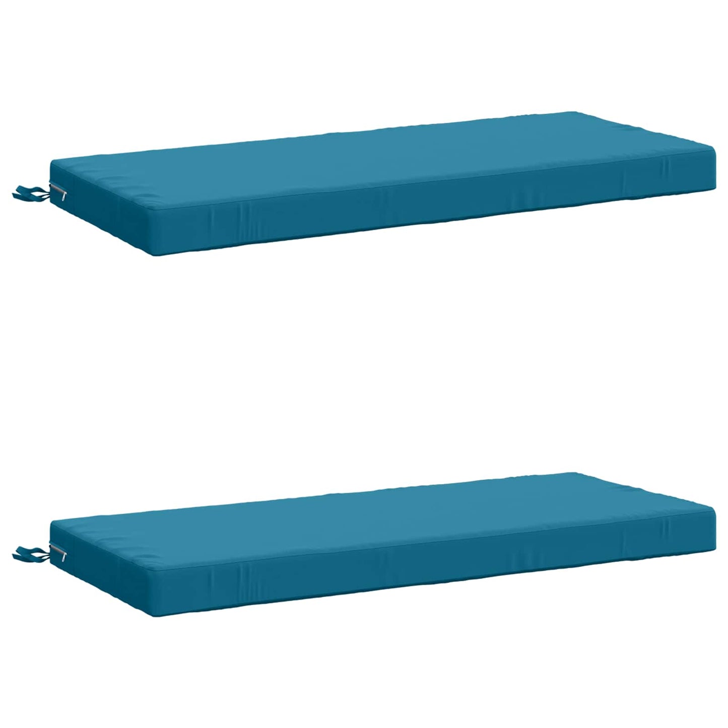 2-Piece Bench Cushions SOEST 2 pcs 100% Polyester Light Blue