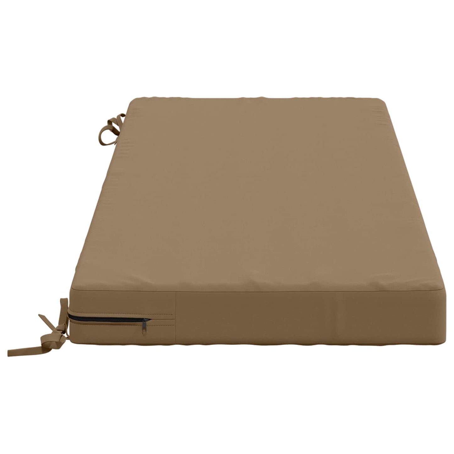 2-Piece Bench Cushions SOEST 2 pcs 100% Polyester Taupe