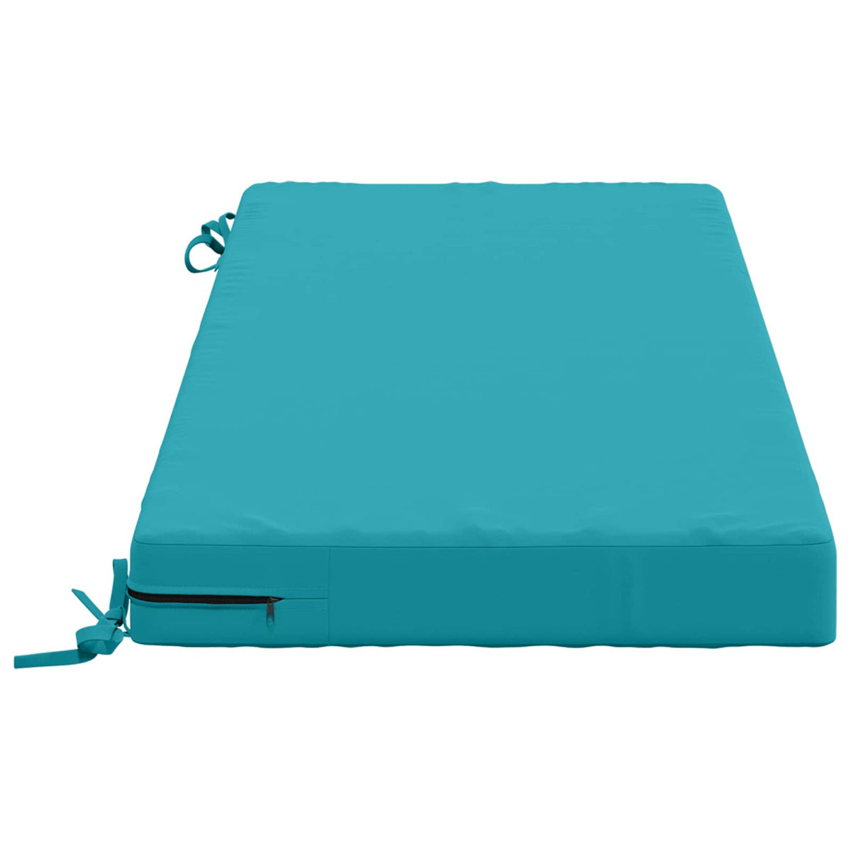 Bench Cushion SOEST 100% Polyester Turquoise 120 x 50 x 8 cm