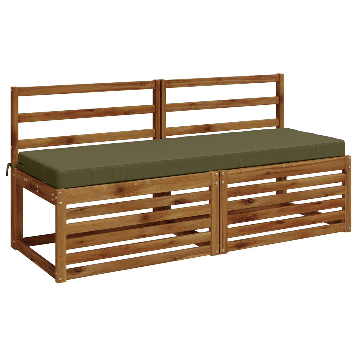 Bench Cushion SOEST 100% Polyester Olive Green 140 x 50 x 8 cm
