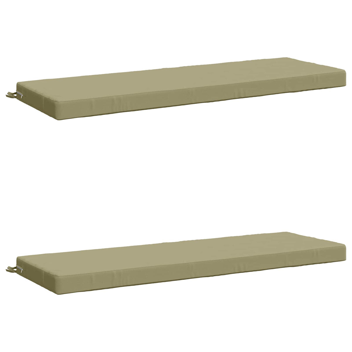 Bench Cushions SOEST 2 pcs 100% Polyester Light Green