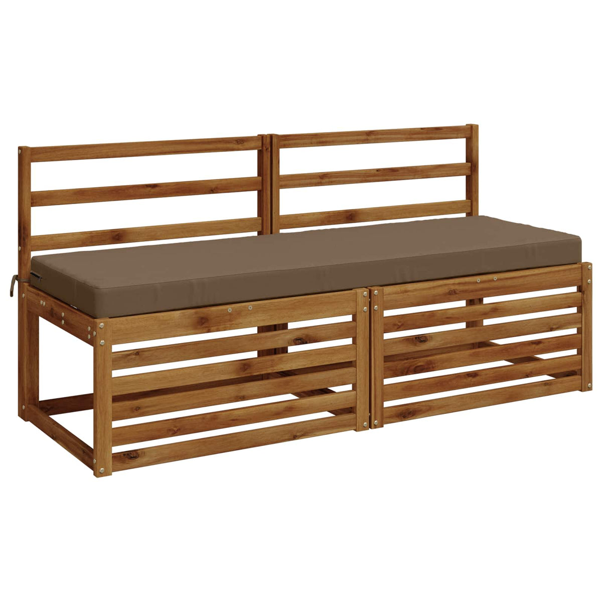 Bench Cushion SOEST 100% Polyester Taupe 140 x 50 x 8 cm
