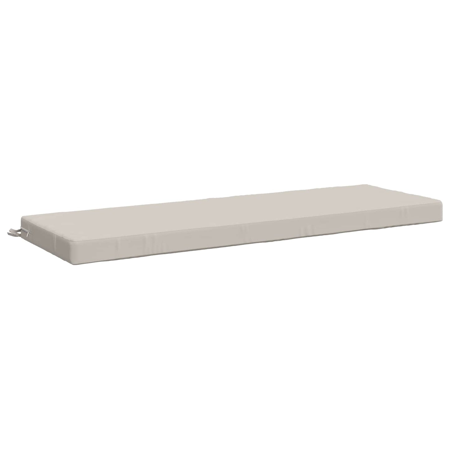 Bench Cushion SOEST 100% Polyester White 140 x 50 x 8 cm