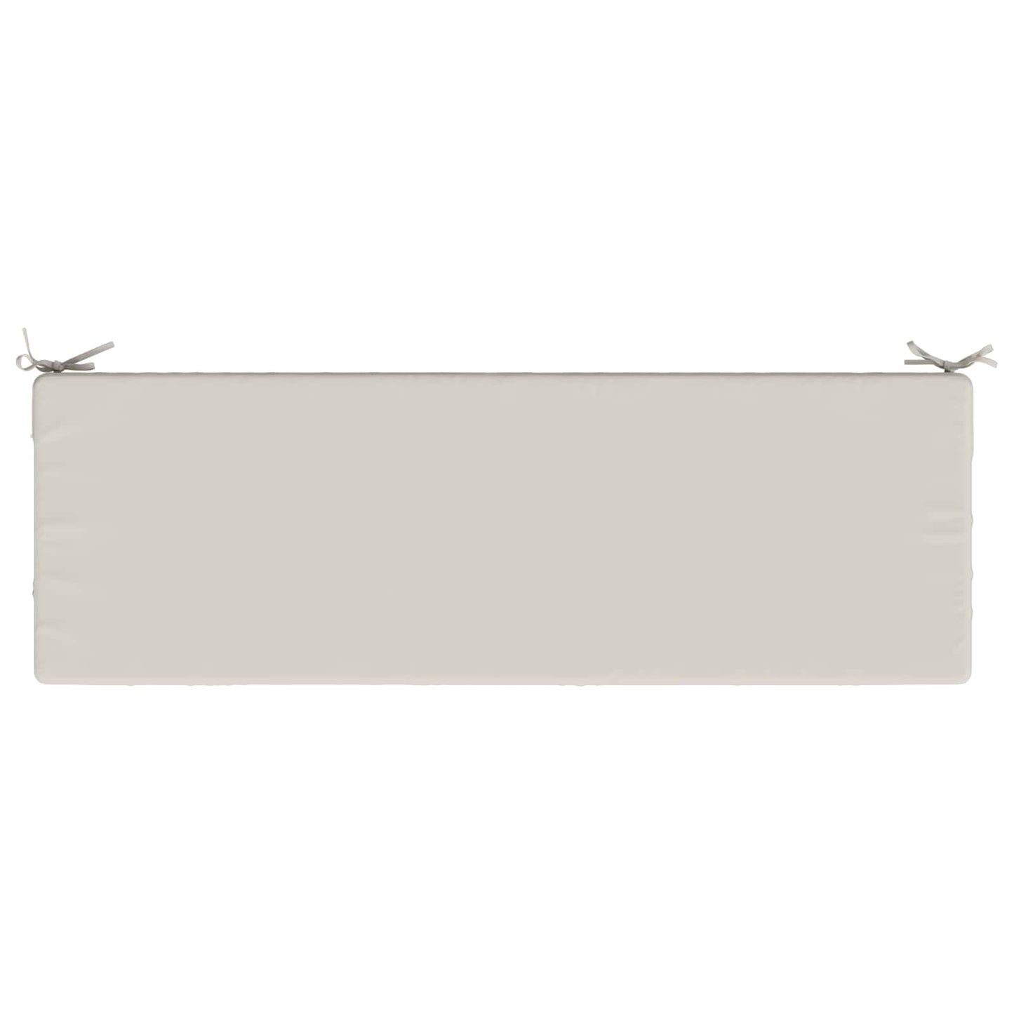 Bench Cushion SOEST 100% Polyester White 140 x 50 x 8 cm