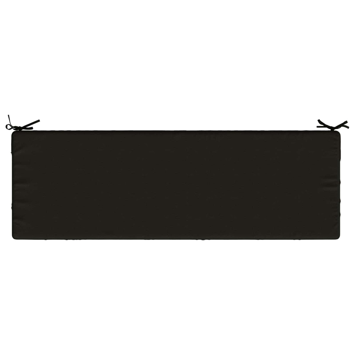 Bench Cushion SOEST 100% Polyester Black 140 x 50 x 8 cm