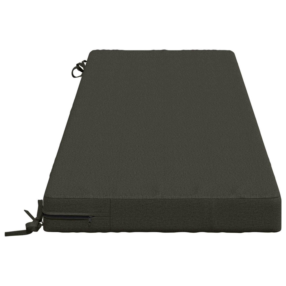Bench Cushion SOEST 100% Polyester Anthracite 140 x 50 x 8 cm