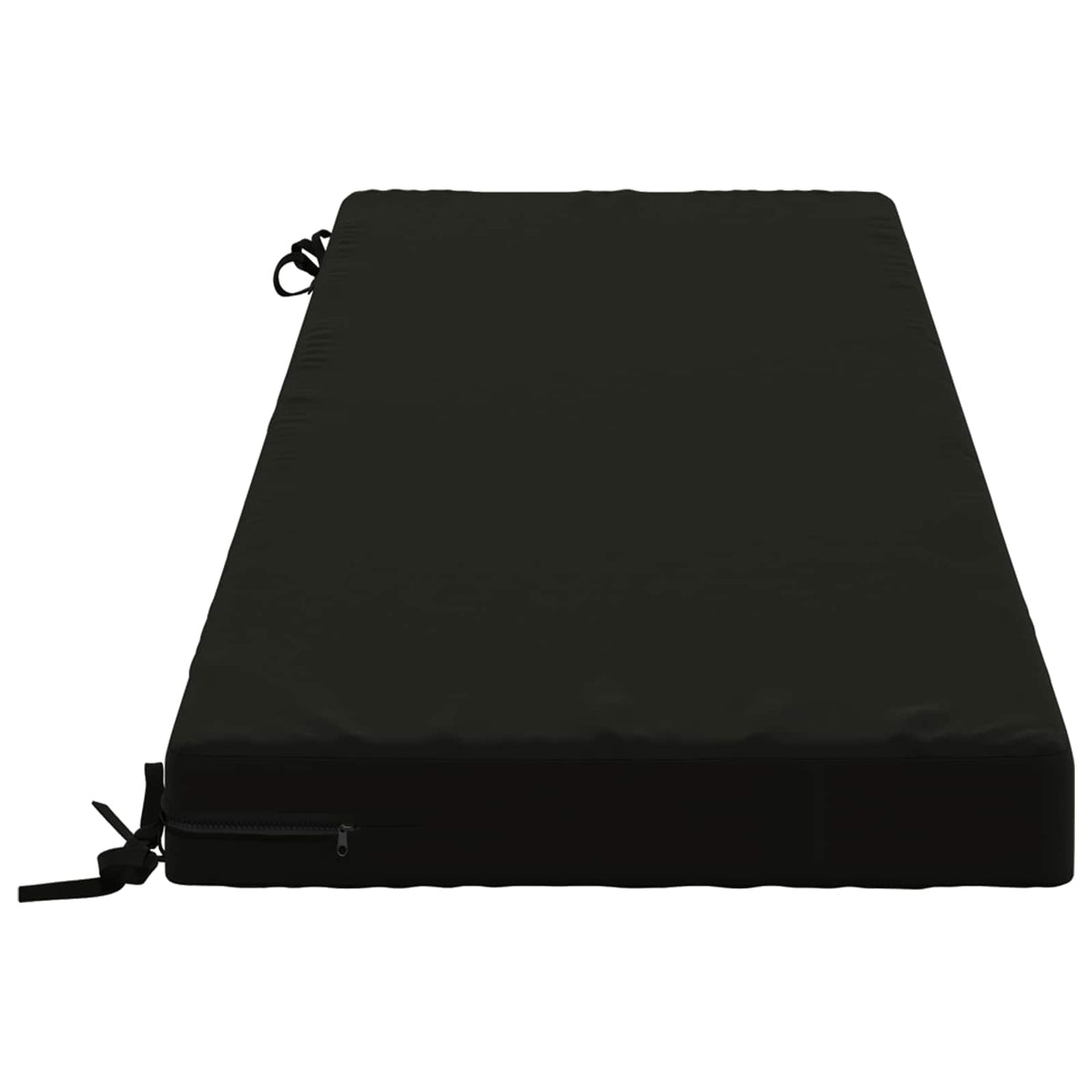 Bench Cushion SOEST 100% Polyester Black 140 x 50 x 8 cm
